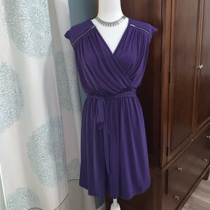 Nine West wrap dress-purple